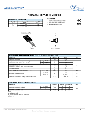 AM90N06-10P-T1-PF Datasheet PDF VBsemi Electronics Co.,Ltd