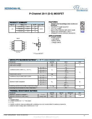 NDS8434A-NL Datasheet PDF VBsemi Electronics Co.,Ltd