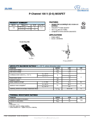 2SJ350 Datasheet PDF VBsemi Electronics Co.,Ltd