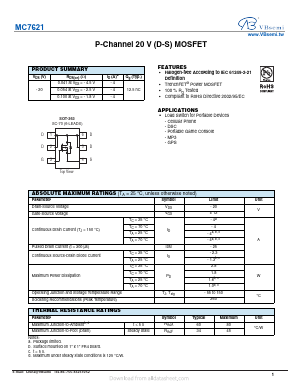 MC7621 Datasheet PDF VBsemi Electronics Co.,Ltd