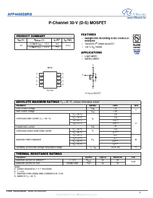 AFP4435S8RG Datasheet PDF VBsemi Electronics Co.,Ltd