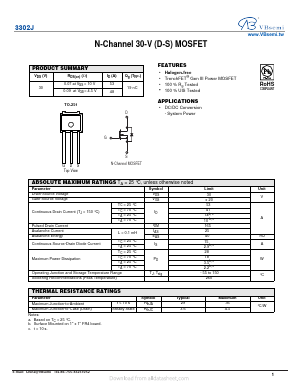 3302J Datasheet PDF VBsemi Electronics Co.,Ltd