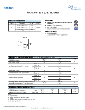 STS2306 Datasheet PDF VBsemi Electronics Co.,Ltd