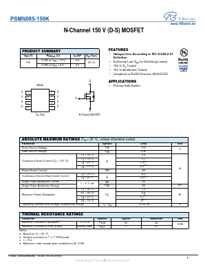 PSMN085-150K Datasheet PDF VBsemi Electronics Co.,Ltd