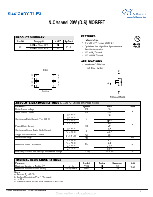 SI4412ADY-T1-E3 Datasheet PDF VBsemi Electronics Co.,Ltd