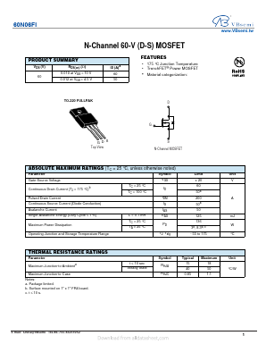 60N06FI Datasheet PDF VBsemi Electronics Co.,Ltd