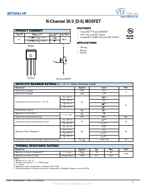 86T02GJ-HF Datasheet PDF VBsemi Electronics Co.,Ltd