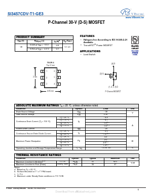 SI3457CDV-T1-GE3 Datasheet PDF VBsemi Electronics Co.,Ltd