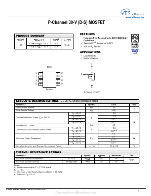 SI4431CDY-T1-E3 Datasheet PDF VBsemi Electronics Co.,Ltd