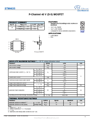 STM4635 Datasheet PDF VBsemi Electronics Co.,Ltd