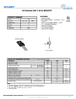 IRF630MFP Datasheet PDF VBsemi Electronics Co.,Ltd