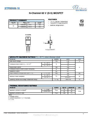 STP80N06-10 Datasheet PDF VBsemi Electronics Co.,Ltd