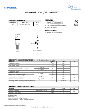 SPP10N10L Datasheet PDF VBsemi Electronics Co.,Ltd