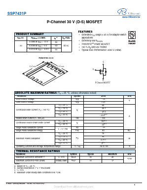 SSP7431P Datasheet PDF VBsemi Electronics Co.,Ltd