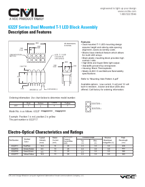 6322F Datasheet PDF Visual Communications Company