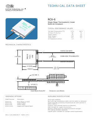 RC6-6 Datasheet PDF II-VI Marlow, Inc.