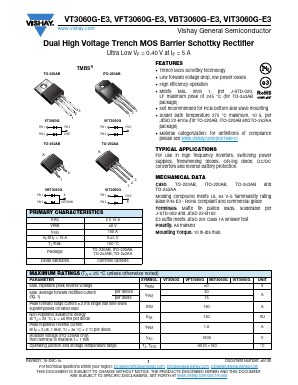 VIT3060G-E3 Datasheet PDF Vishay Semiconductors