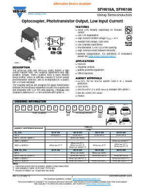 SFH618A Datasheet PDF Vishay Semiconductors