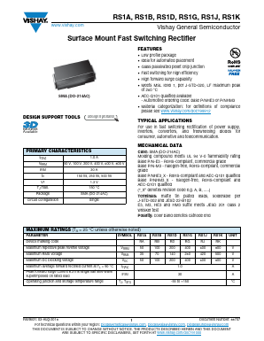 RS1D Datasheet PDF Vishay Semiconductors