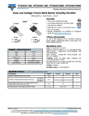 VT2045C-M3 Datasheet PDF Vishay Semiconductors