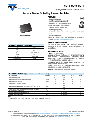 SL42-E3/9AT Datasheet PDF Vishay Semiconductors