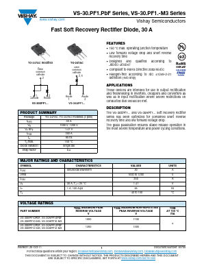 30APF12-M3 Datasheet PDF Vishay Semiconductors