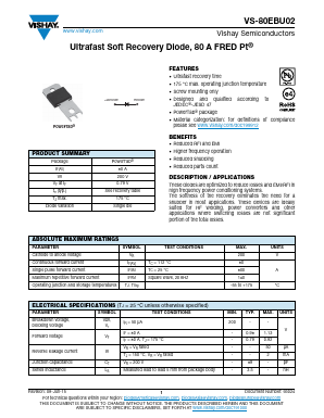 80EBU02 Datasheet PDF Vishay Semiconductors