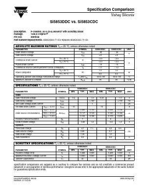 SI5853CDC Datasheet PDF Vishay Semiconductors