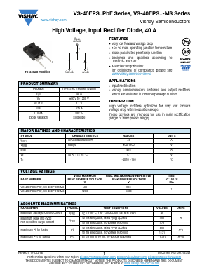 VS-40EPS12-M3 Datasheet PDF Vishay Semiconductors