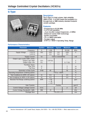 STDNCA44.736 Datasheet PDF Vectron International