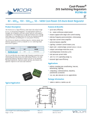 PI3740-00 Datasheet PDF Vicor