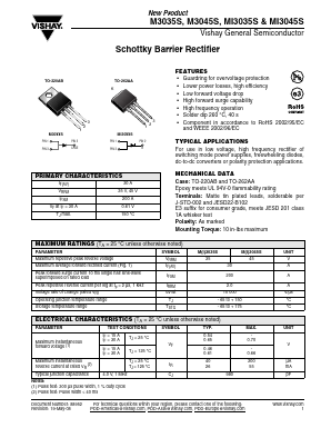 M3035S Datasheet PDF Vishay Semiconductors