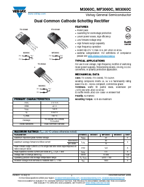 M3060C Datasheet PDF Vishay Semiconductors