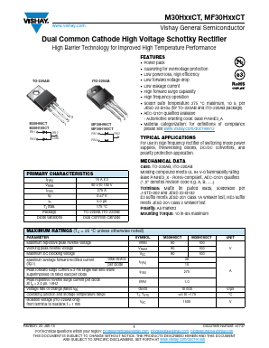 MF30H100CT Datasheet PDF Vishay Semiconductors