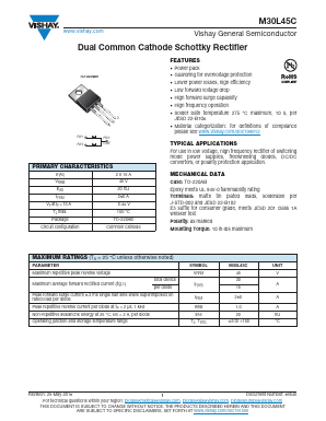 M30L45C Datasheet PDF Vishay Semiconductors