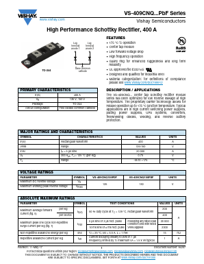 VS-409CNQ135PBF Datasheet PDF Vishay Semiconductors