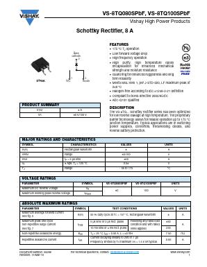 8TQ080SPBF Datasheet PDF Vishay Semiconductors