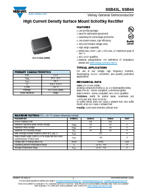 SSB44 Datasheet PDF Vishay Semiconductors