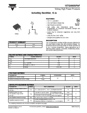 15TQ060SPBF Datasheet PDF Vishay Semiconductors