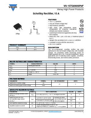 15TQ060SPBF Datasheet PDF Vishay Semiconductors