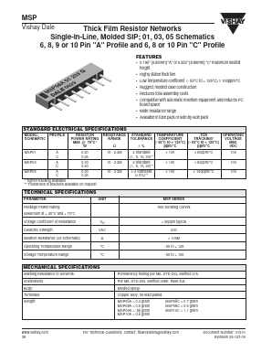 MSP03 Datasheet PDF Vishay Semiconductors