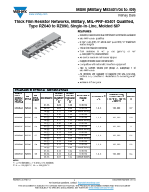 M8340104M330FGDSL Datasheet PDF Vishay Semiconductors