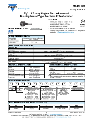 MODEL140 Datasheet PDF Vishay Semiconductors
