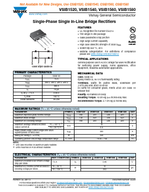 VSIB1560-E3/45 Datasheet PDF Vishay Semiconductors