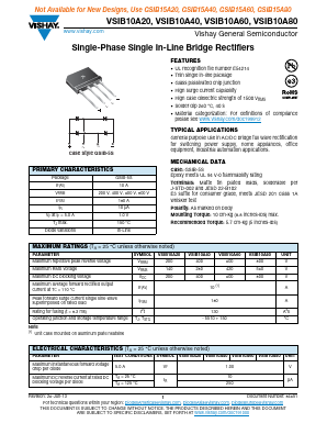 VSIB10A20-E3/45 Datasheet PDF Vishay Semiconductors