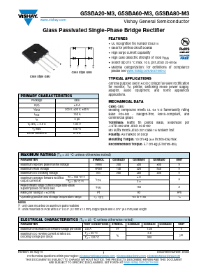 G5SBA60-M3 Datasheet PDF Vishay Semiconductors