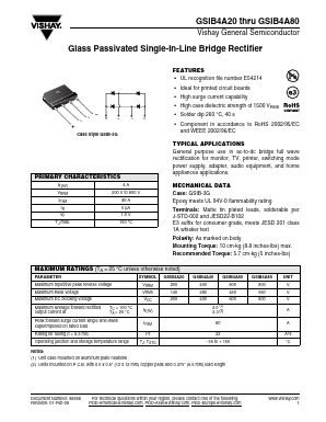 GSIB4A20 Datasheet PDF Vishay Semiconductors