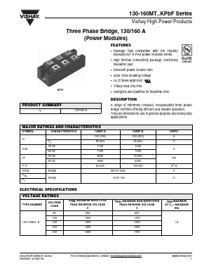 160MT160KPBF Datasheet PDF Vishay Semiconductors