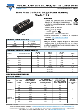 VS-52MT100KPBF Datasheet PDF Vishay Semiconductors