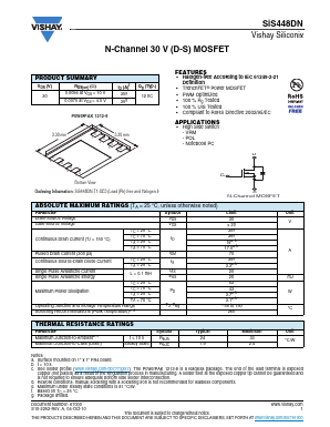 SIS448DN Datasheet PDF Vishay Semiconductors